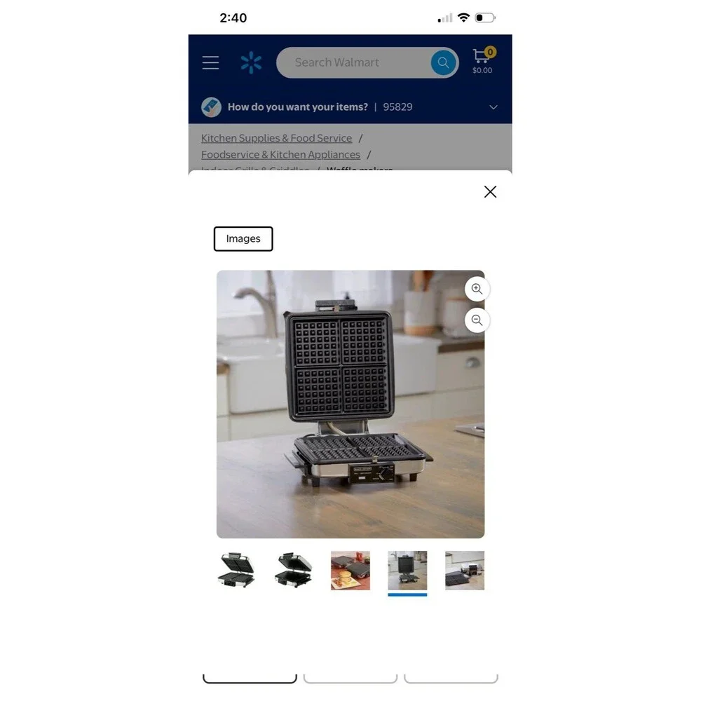 Black and Decker waffle maker grill griddle reversible cooking plates NWT G48TD